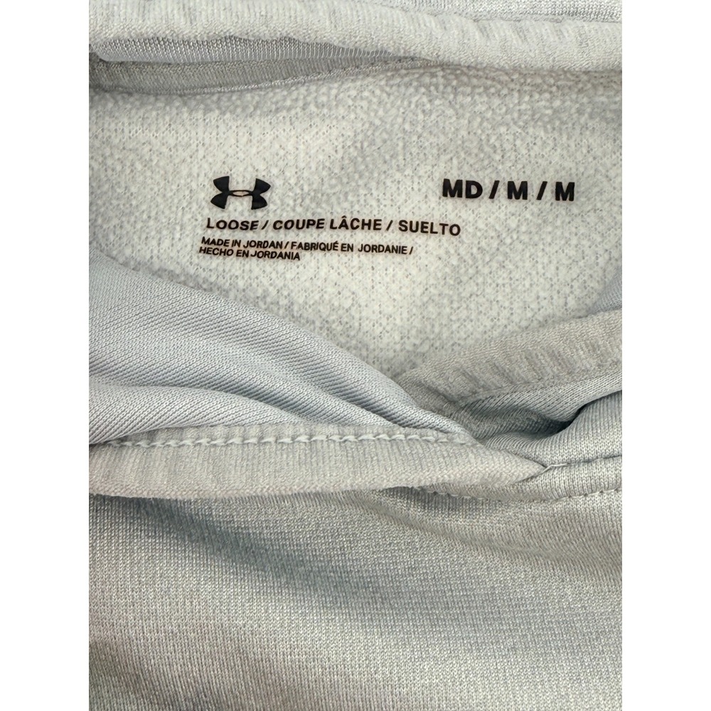 Under Armour Hoodie Mens Medium‎ Gray Pullover Athletic Training Lightweight - Picture 2 of 9
